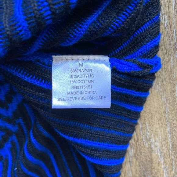 Romeo & Juliet Couture Diamond Striped Size M Sweater Mini Skirt - Picture 7 of 10